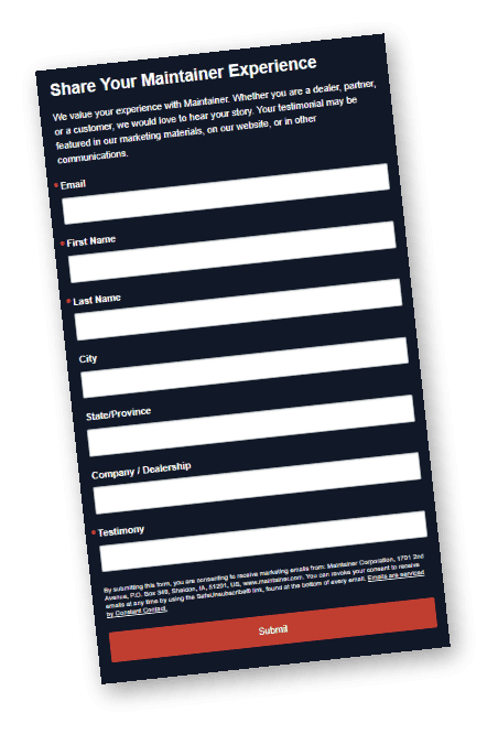 Testimonial Form Graphic